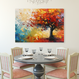 Tablou Canvas Armonia Culorilor de Toamnă, Pictură Abstractă, Multicolor IPCVBST-4 3