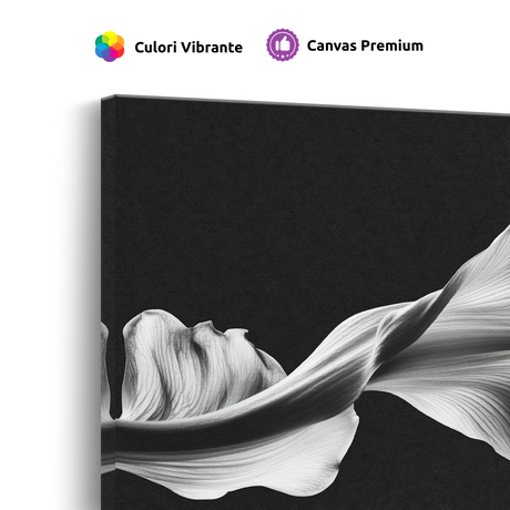 Tablou Canvas Armonia unei Frunze Abstracte - IPCVBW-547-4