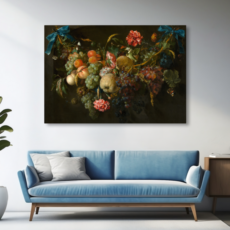 Tablou Canvas Artistic Coș de Fructe