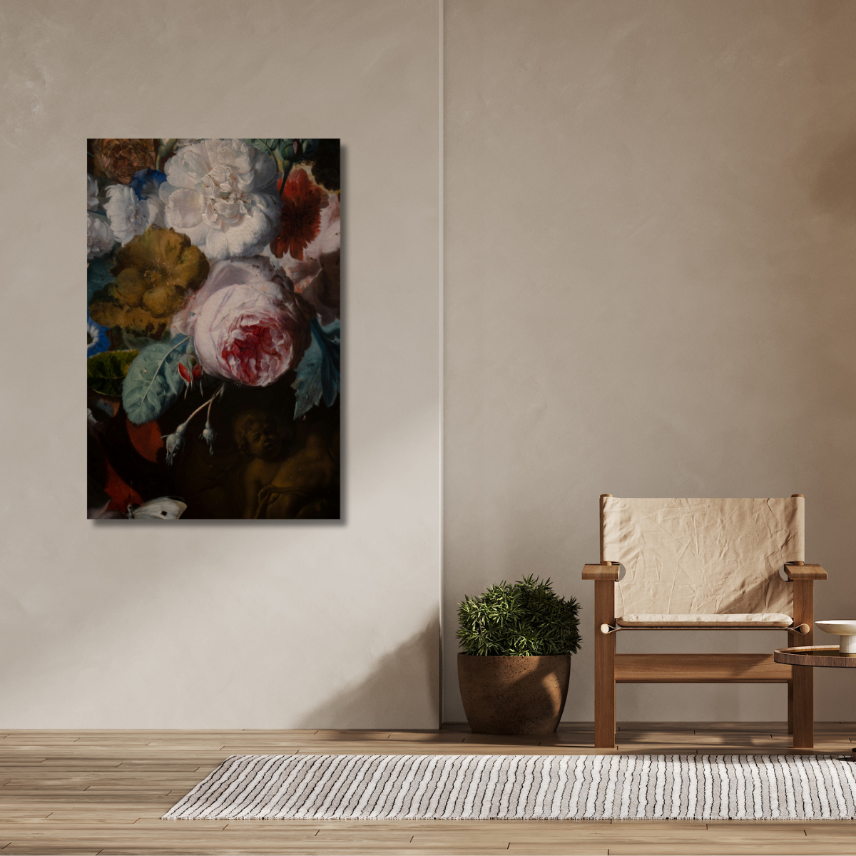 Tablou Canvas Artistic Flori de Iarnă