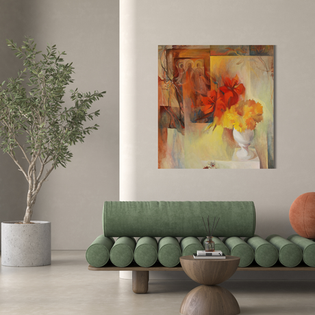 Tablou Canvas Artistic Flori de Toamnă