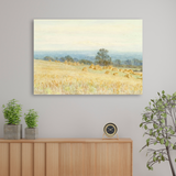 Tablou Canvas Câmp de Vară cu Fân, Artă Clasică, Galben-Albastru IPCVART-481