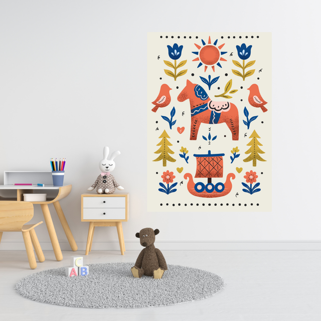 Tablou Canvas Copii Căluți Tradiționali