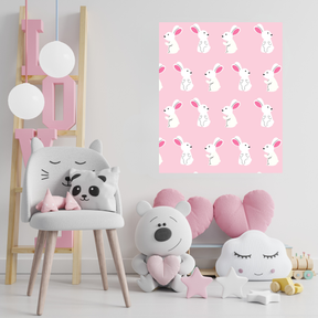 Tablou Canvas Copii Iepuri Roz