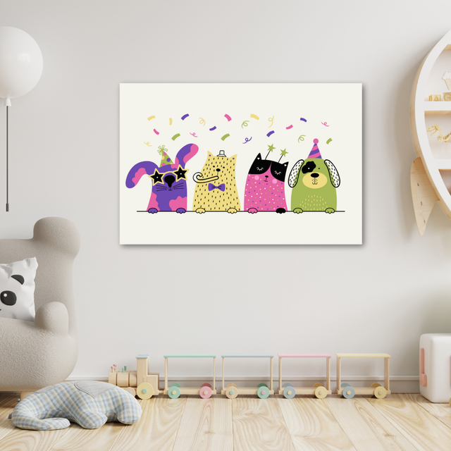 Tablou Canvas Copii Party Cats