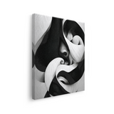 Tablou Canvas Diferite Forme Abstracte în Alb Negru - IPCVBW-530-3