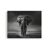 Tablou Canvas Elefant în Inima Junglei Alb-Negru - IPCVBW-544-2