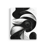 Tablou Canvas Forme Abstracte cu Ochi Artistic în Alb Negru - IPCVBW-534-2