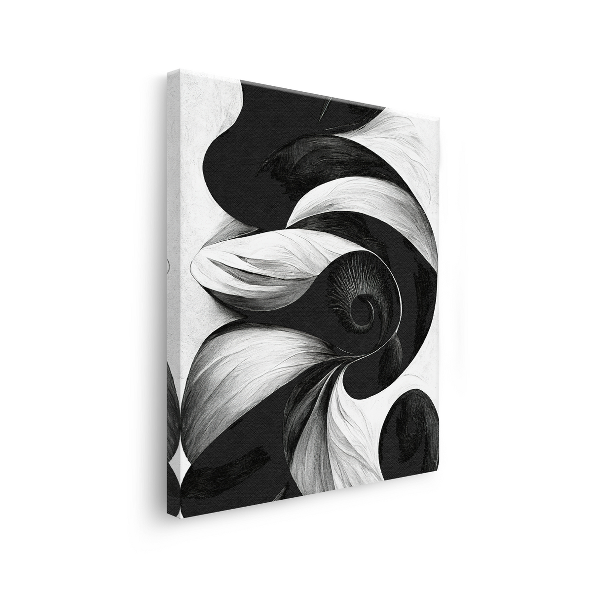 Tablou Canvas Forme Abstracte cu Ochi Artistic în Alb Negru - IPCVBW-534-3