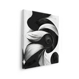 Tablou Canvas Forme Abstracte cu Ochi Artistic în Alb Negru - IPCVBW-534-3