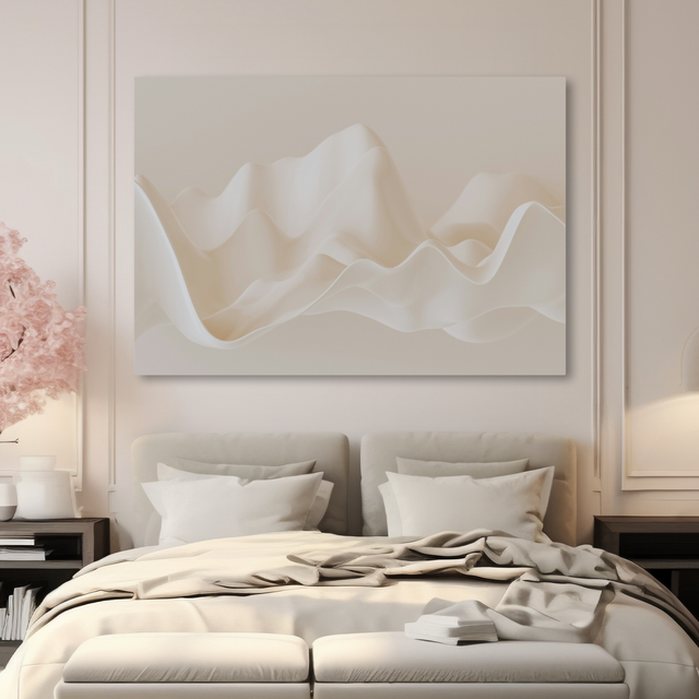 Tablou Canvas Forme Fluide, Compoziție Elegantă, Bej IPCVABS-418