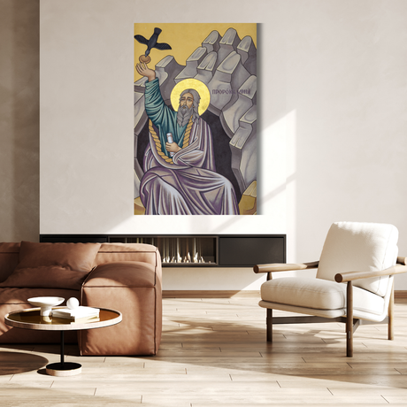 Tablou Canvas Icoană Catolică a Sfântului Prooroc Ilie - IPCVREL-523