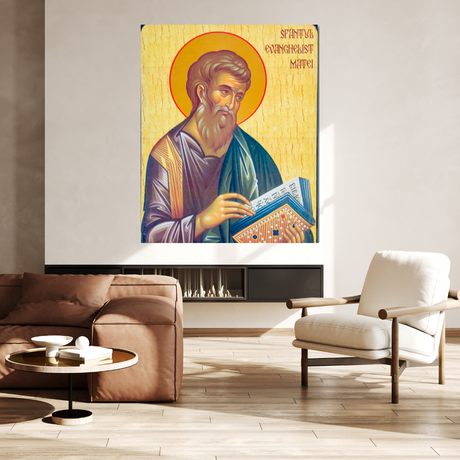 Tablou Canvas Icoană Sfântul Apostol și Evanghelist Matei - IPCVREL-520