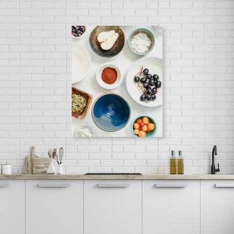 Tablou Canvas Ingrediente Variate, Compoziție Naturală, Multicolor IPCVALI-389