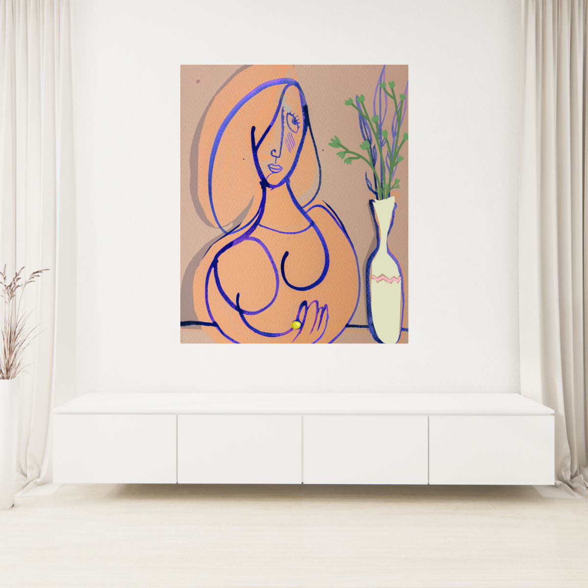 Tablou Canvas Modern Doamna Cea Buna
