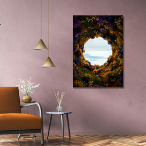 Tablou Canvas Natură Flori Circulare