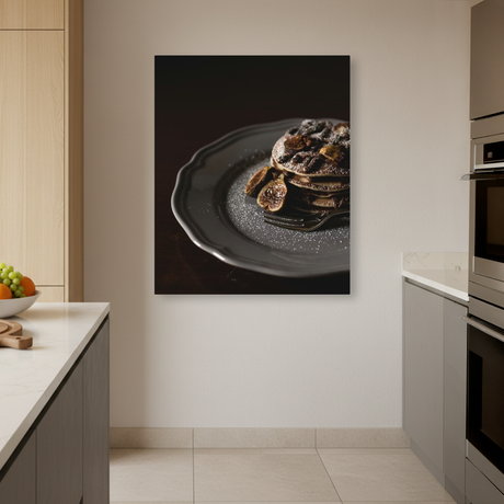 Tablou Canvas Pancakes cu Fructe, Compoziție Artistică, Maro IPCVALI-393