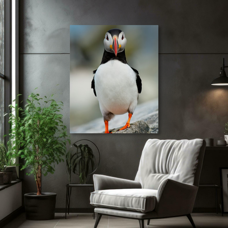 Tablou Canvas Pasăre Puffin Atlantic, Fotografie Wildlife, Multicolor IPCVANI-316