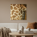 Tablou Canvas Pattern de Girafă, Textură Naturală Africană, Maro-Bej IPCVANI-338