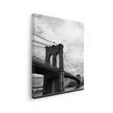 Tablou Canvas Podul Brooklyn din New York în Alb și Negru - IPCVBW-541-3