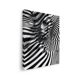 Tablou Canvas Portret Abstract de Femeie în Alb și Negru - IPCVBW-536-3