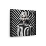 Tablou Canvas Portret Femeie Retro Alb-Negru - IPCVBW-552-3