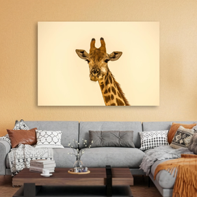 Tablou Canvas Portret Girafă, Wildlife Natural, Bej-Maro IPCVANI-305