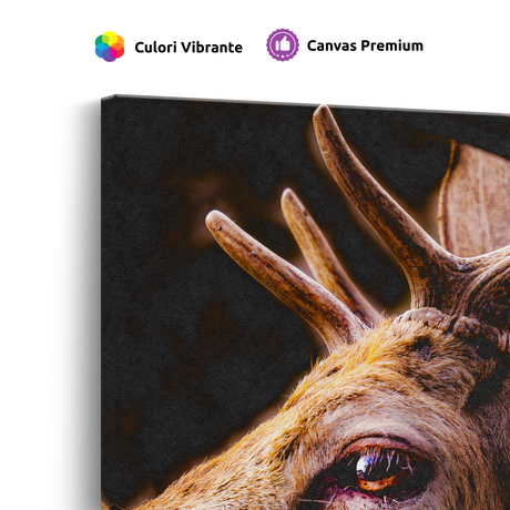 Tablou Canvas Privire de Cerb, Artă Fotografică Naturală, Maro