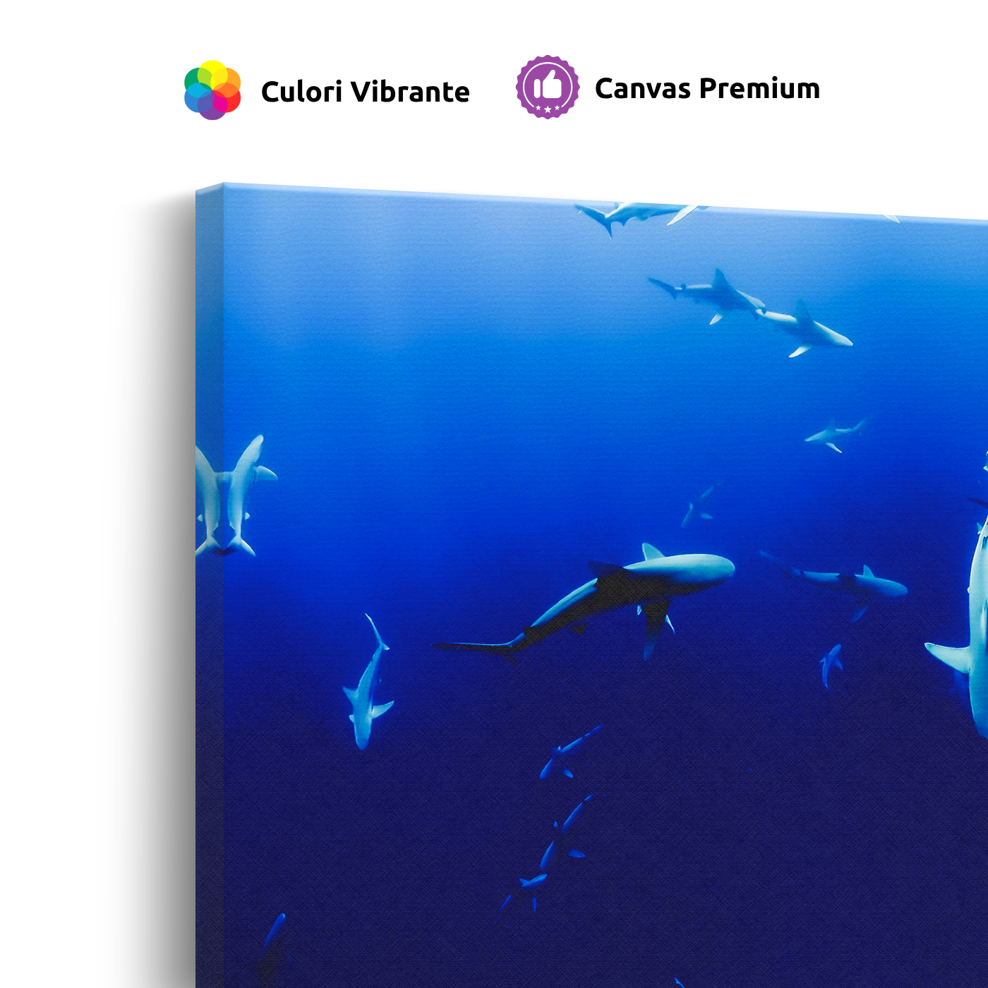 Tablou Canvas Rechini în Adâncul Oceanului, Peisaj Marin Albastru