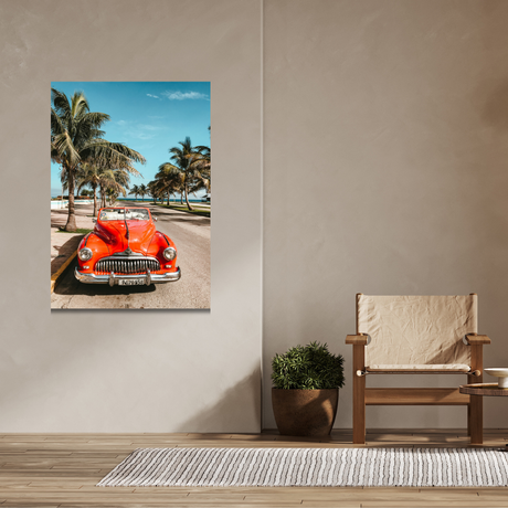 Tablou Canvas Vintage Baby Red Car
