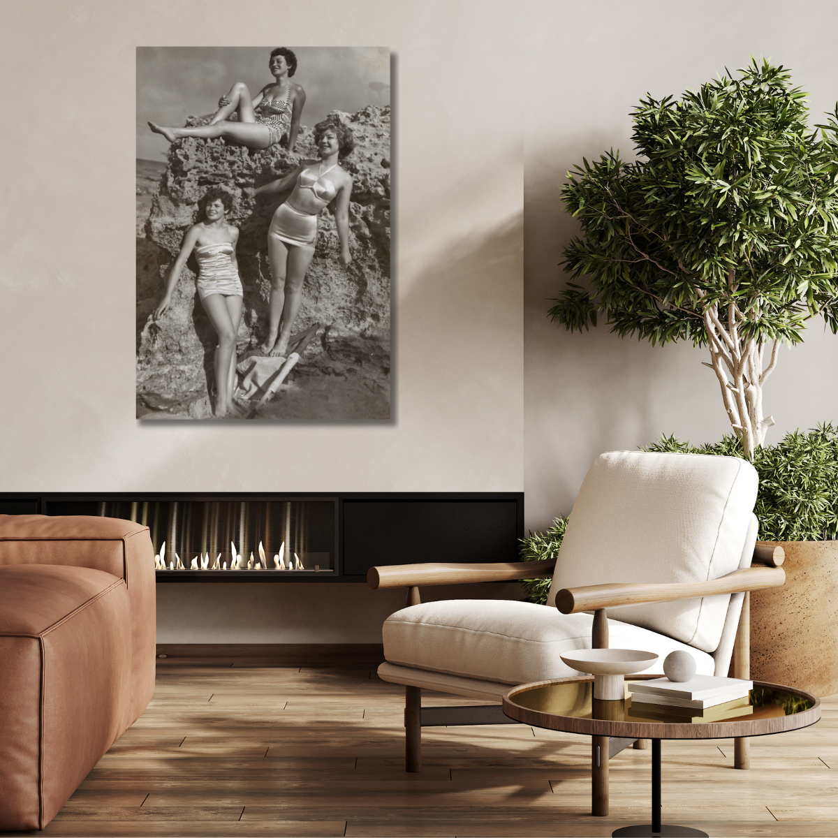 Tablou Canvas Vintage Pretty Ladies 