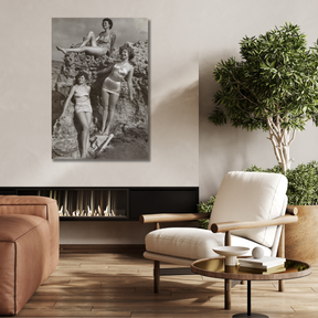 Tablou Canvas Vintage Pretty Ladies 